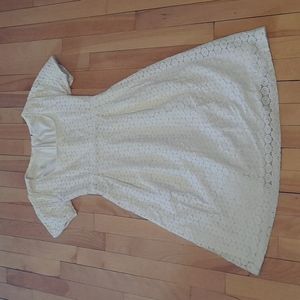 🤍H&M🤍 white lace dress, short sleeve, small